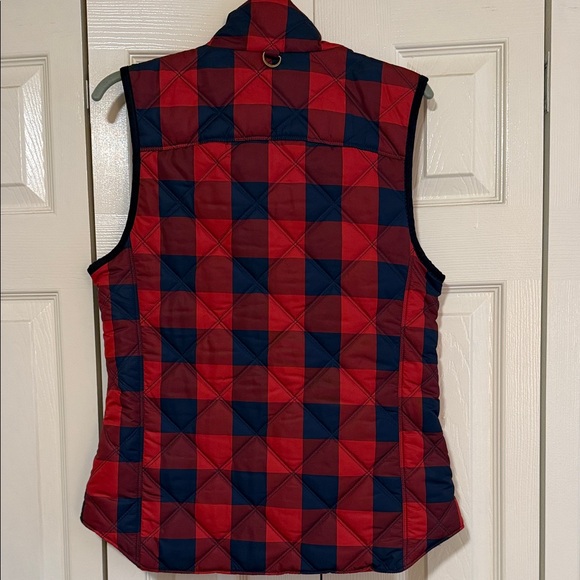 Kensie Jeans Checkered Red and Blue Vest SZ M - Picture 2 of 7